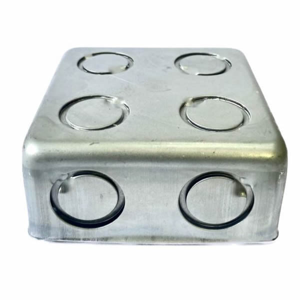 Caixa 4x4 Quadrada Galvanizada